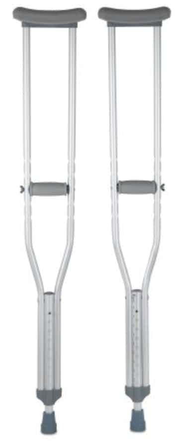 McKesson Underarm Crutches, Aluminium Frame