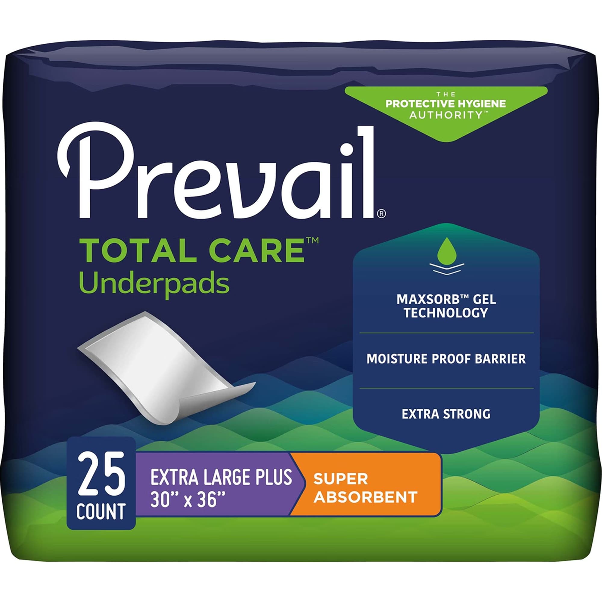 Prevail Incontinence Underpads, Super Absorbency
