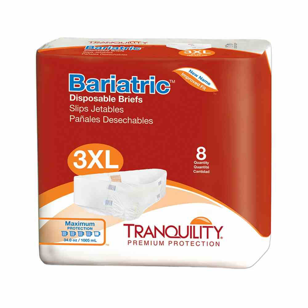 Tranquility Bariatric Disposable Adult Diapers with Tabs, Maximum
