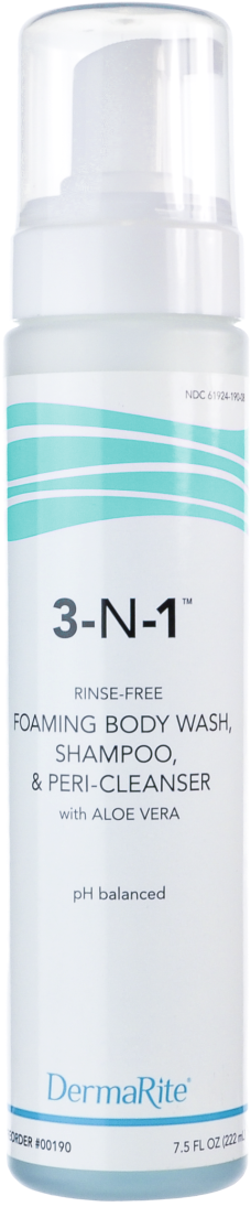 DermaRite 3-N-1 Cleansing Foam Body Wash