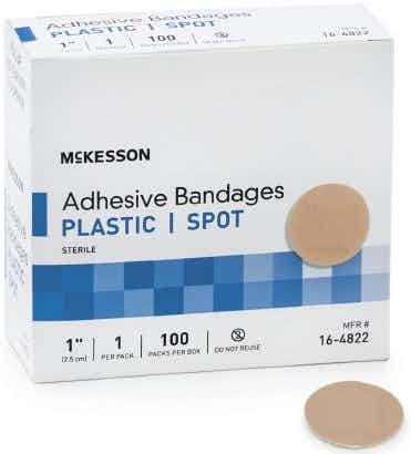 McKesson Adhesive Spot Plastic Bandage, Sterile