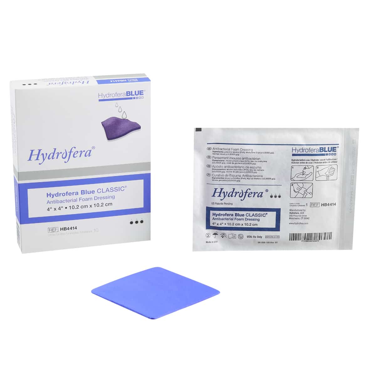 blue dressing for wounds Gentell Blue Foam Dressing