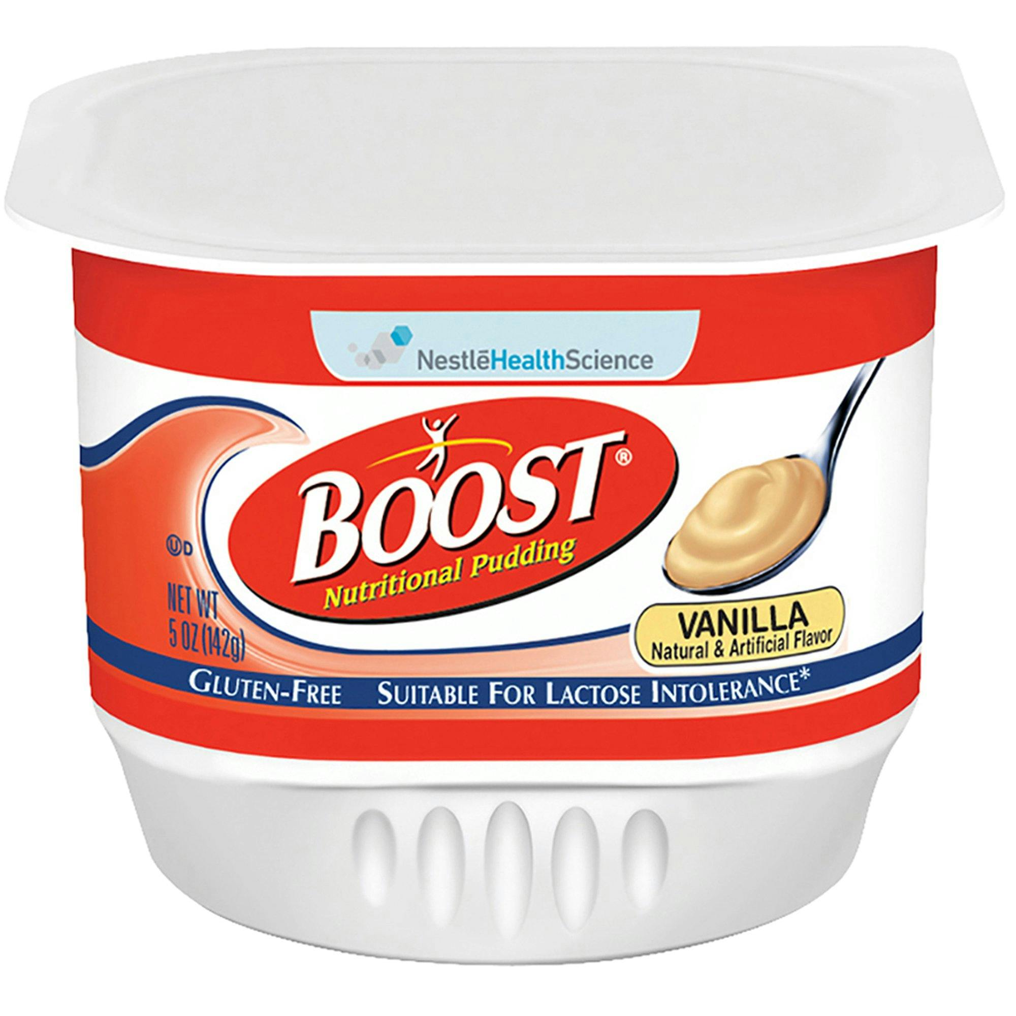 Boost Nutritional Pudding, 09450300-CT4, Vanilla - Carton of 4