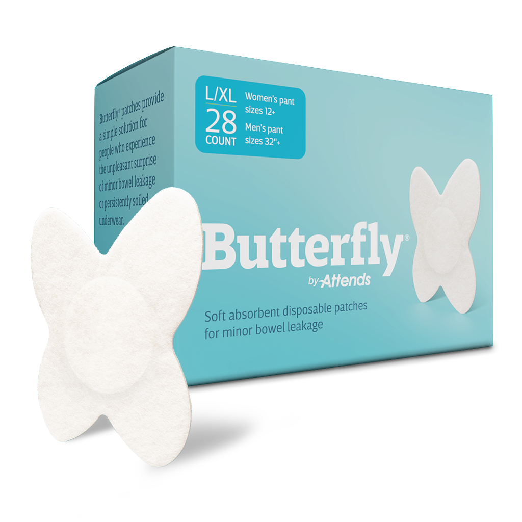 Attends Butterfly Incontinence Liner, Side Left