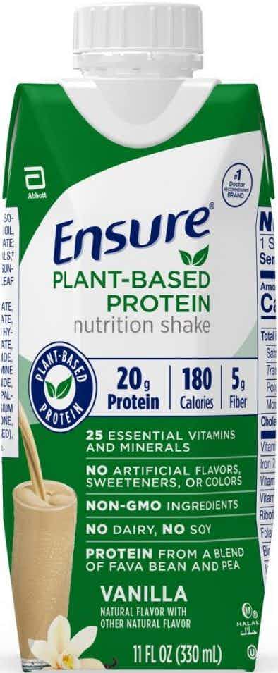 Ensure Plant-Based Protein Nutritional Shake, Carton