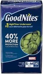 GoodNites NightTime Underwear for Boys