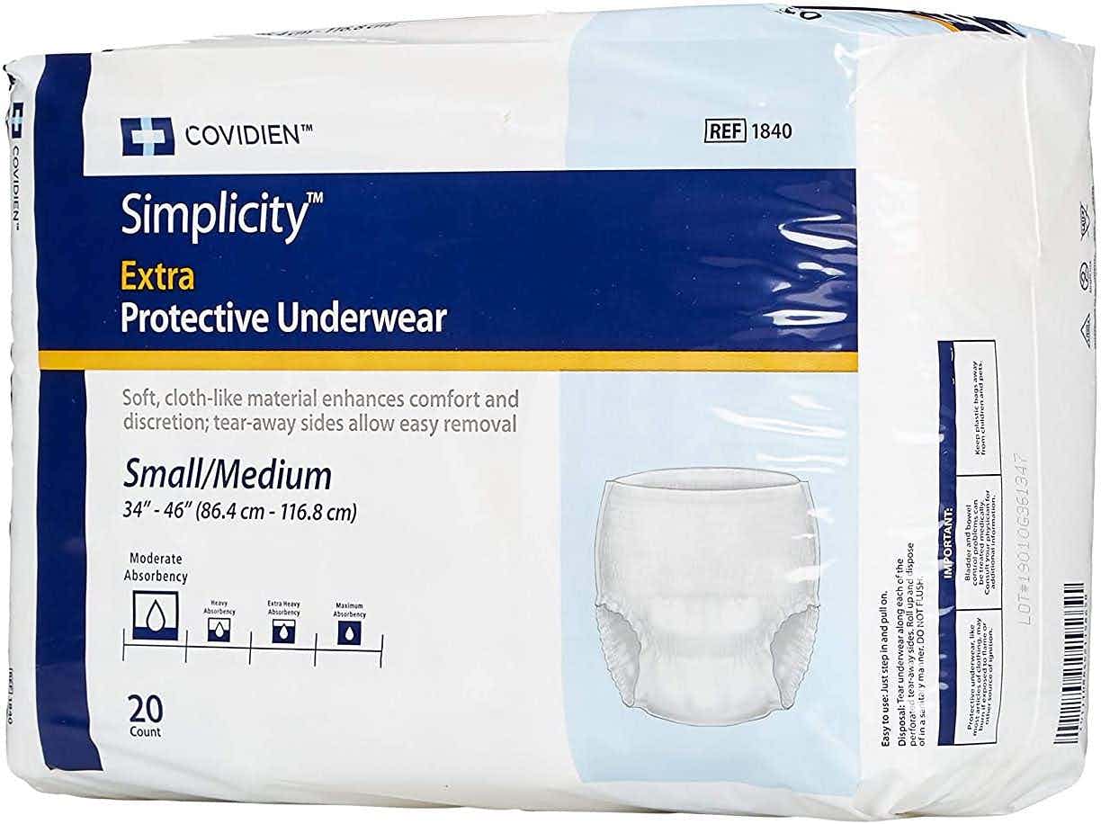 Simplicity Extra Pull-Up Underwear, Moderate