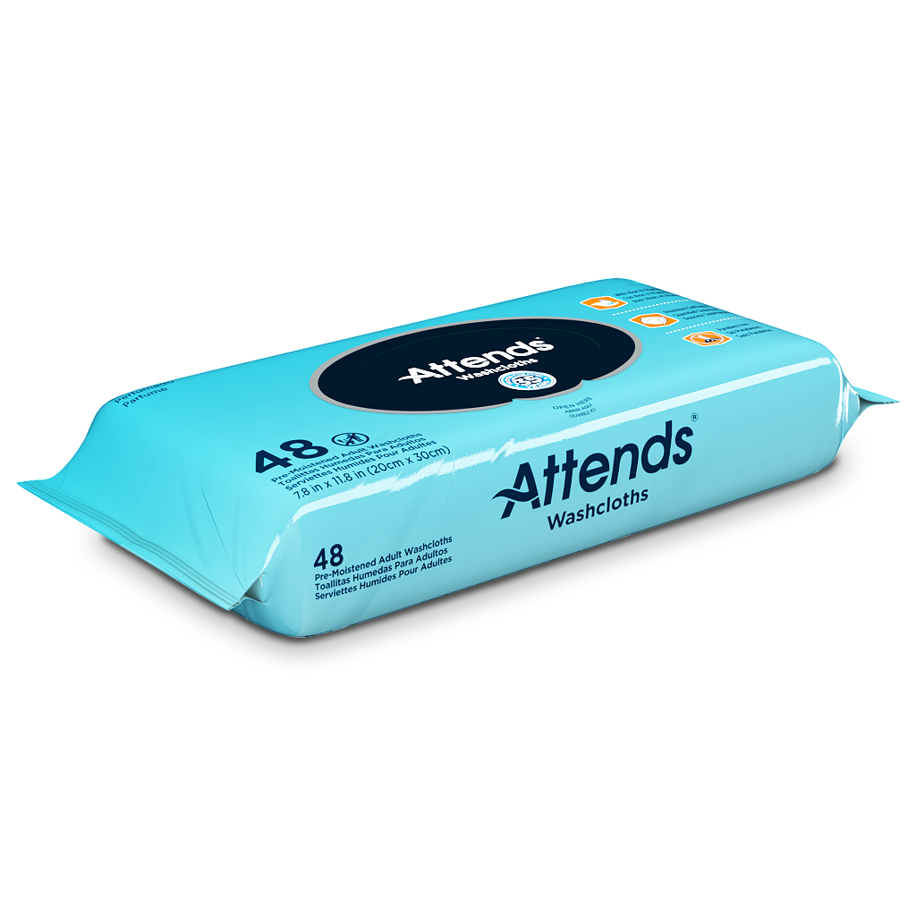 Attends Personal Wipes with Aloe, Unscented