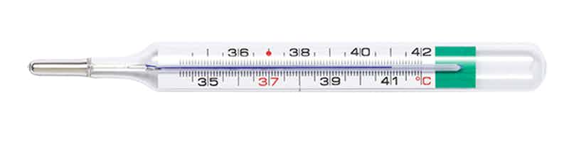 Geratherm Mercury Free Glass Oral Thermometer, 20010-100, 1EA
