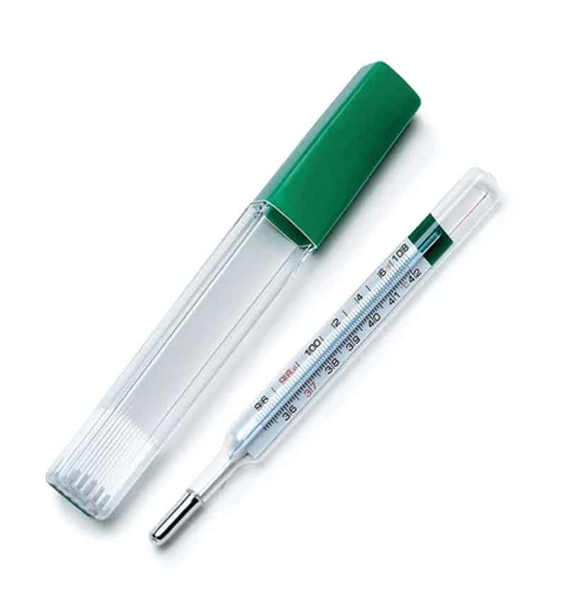 Geratherm Mercury Free Glass Oral Thermometer, 20010-100, 1EA
