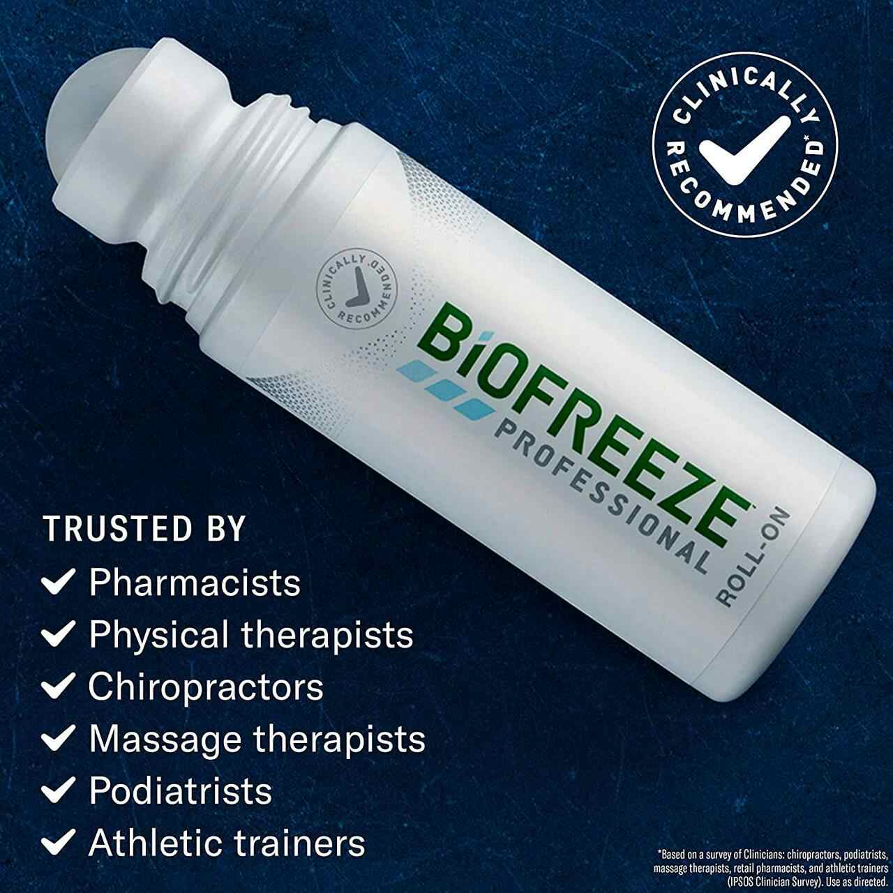 Biofreeze Professional Topical Pain Relief 5% Strength Menthol Topical Gel