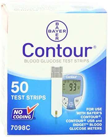 Contour Blood Glucose Test Strips, 7098C-BX50, 50 Count