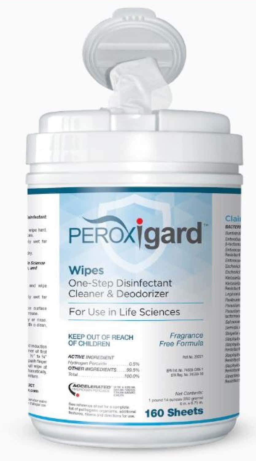 Peroxigard Disinfectant Wipes, SMDW02-CN160, 1 Canister