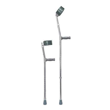 Mckesson Adult Steel Frame Forearm Crutches