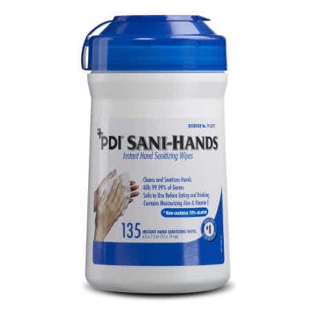 Canister of Sani-Hands Hand Sanitizing Alcohol Wipe