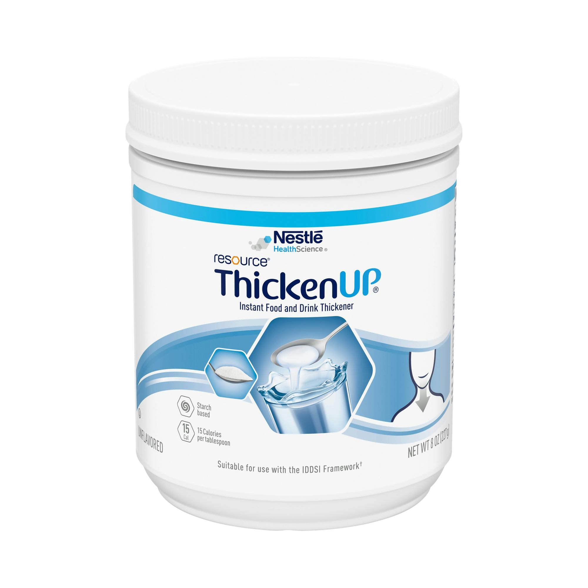 Resource Thickenup Food and Beverage Thickener Powder, Unflavored, 10043900225101-EA1, 8 oz Canister