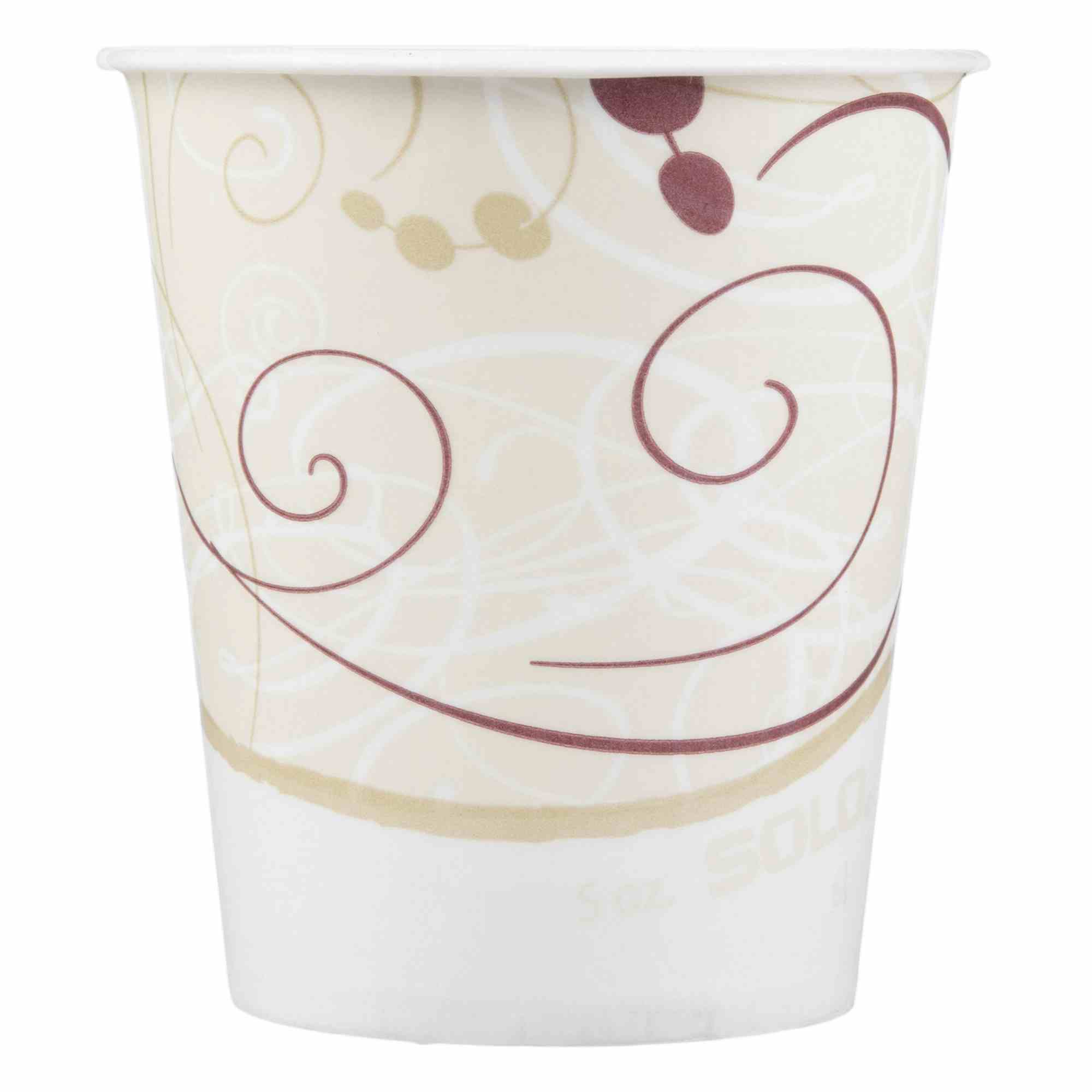 Solo Disposable Paper Drinking Cup, Symphony Print, R53-J8000, 5 oz - Sleeve of 100