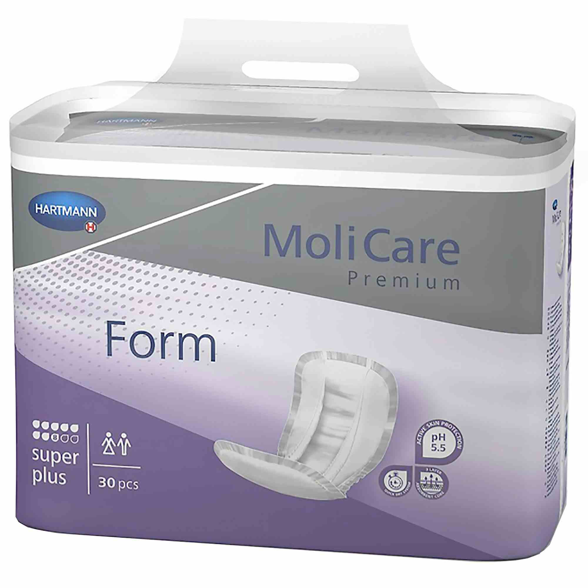 MoliCare Premium Form Super Plus Adult Disposable Bladder Control Pad, Heavy, 168919, One Size Fits Most - Case of 120