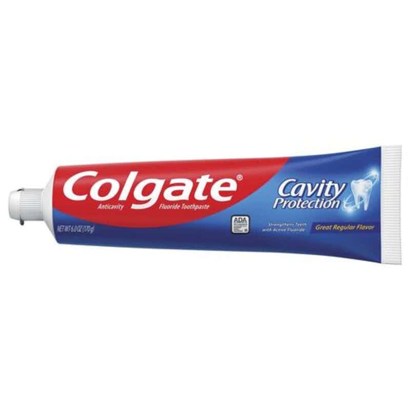 Colgate Toothpaste Cavity Protection Regular, Flavor, 6 oz., Tube, 151088, 1 Tube