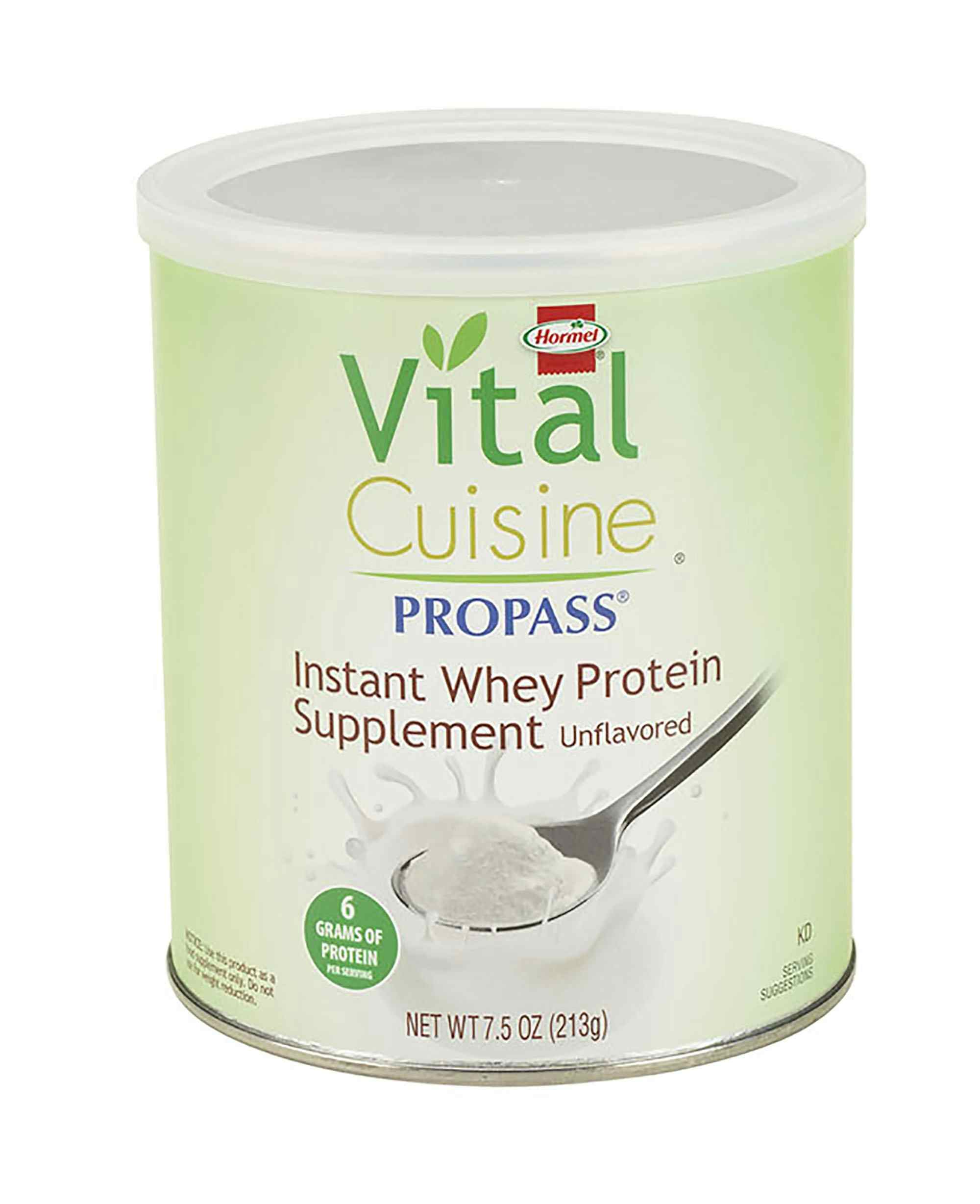 Vital Cuisine ProPass Oral Protein Supplement Whey Protein, Unflavored Powder, 7.5 oz., Can, 13126, Case of 4 Cans