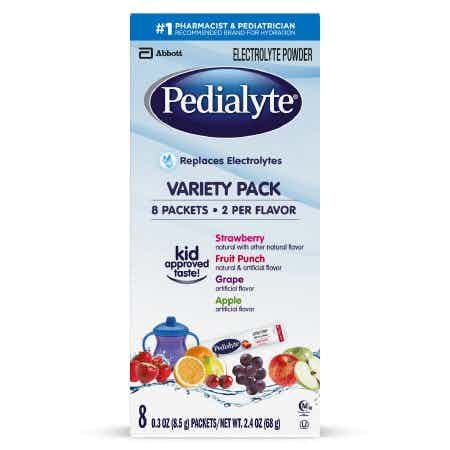Pedialyte Pediatric Oral Electrolyte Solution Powder, Individual Packet, Multiple Flavors, 7007456091, 8 Packets