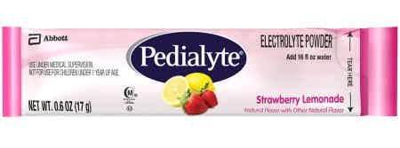 Pedialyte Power Packs Pediatric Oral Electrolyte Solution Powder, Strawberry Lemonaid Flavor, 17 Gram, Individual Packet, 64172, 6 Packets