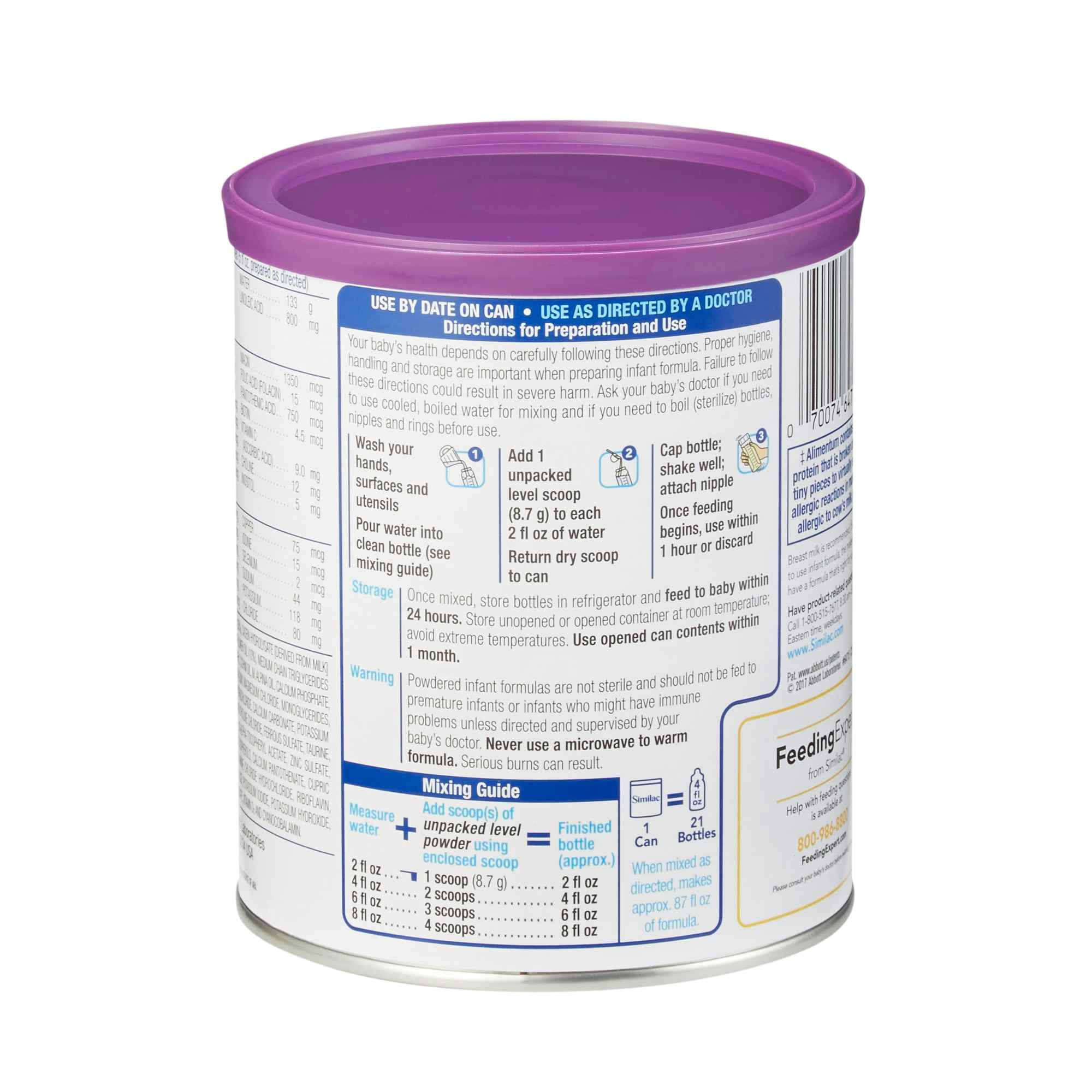 Similac Alimentum Infant Formula Powder, 12.1 oz., Can , 64715, Case of 6 Cans