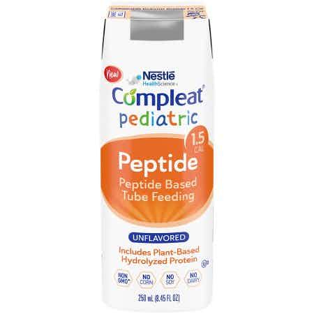 Compleat Peptide 1.5 Ready to Use Pediatric Oral Supplement/Tube Feeding Formula, Unflavored, 8.45 oz., Carton, 4390013135, Case of 24 Cartons
