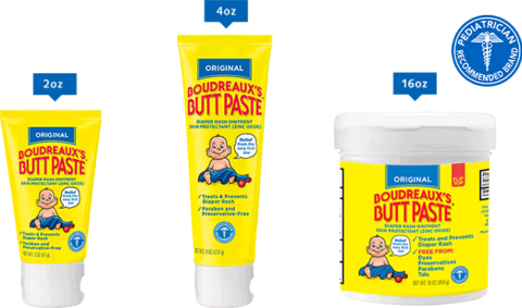 Boudreaux's Butt Paste Diaper Rash Treatment, Tube, Scented, Multiple Options