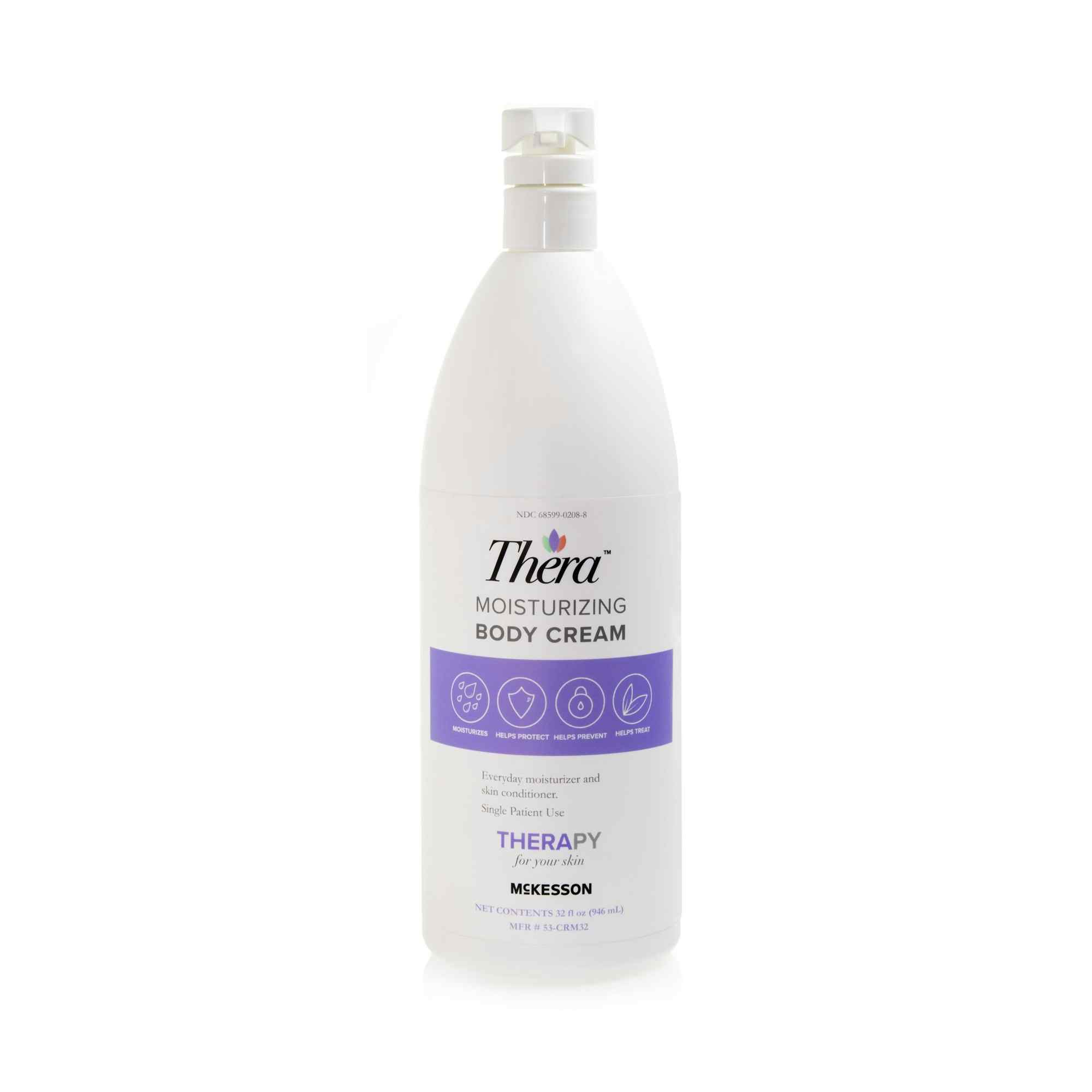 Thera Hand and Body Moisturizer Cream, Pump Bottle, Scented, 32 oz., 53-CRM32, 1 Bottle