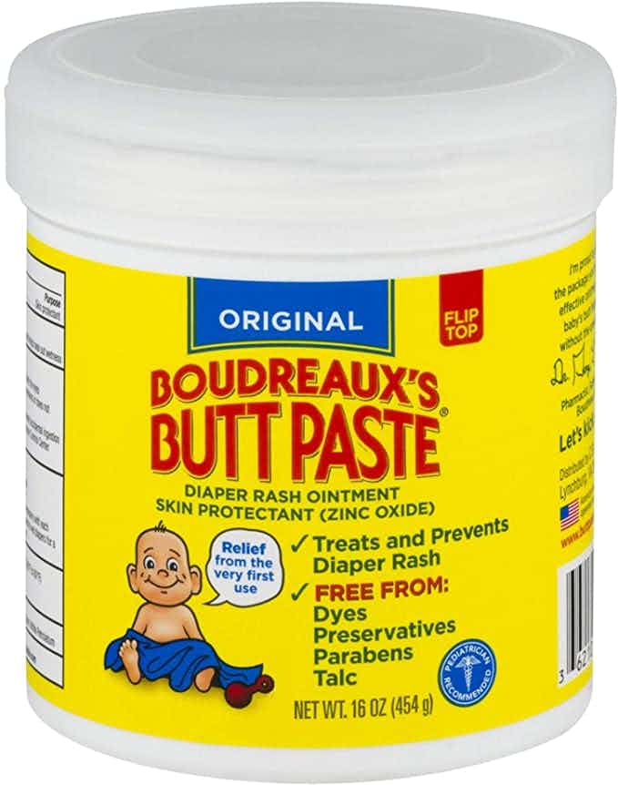 Boudreaux's Butt Paste Diaper Rash Treatment Ointment, Jar, Scented, 16 oz.