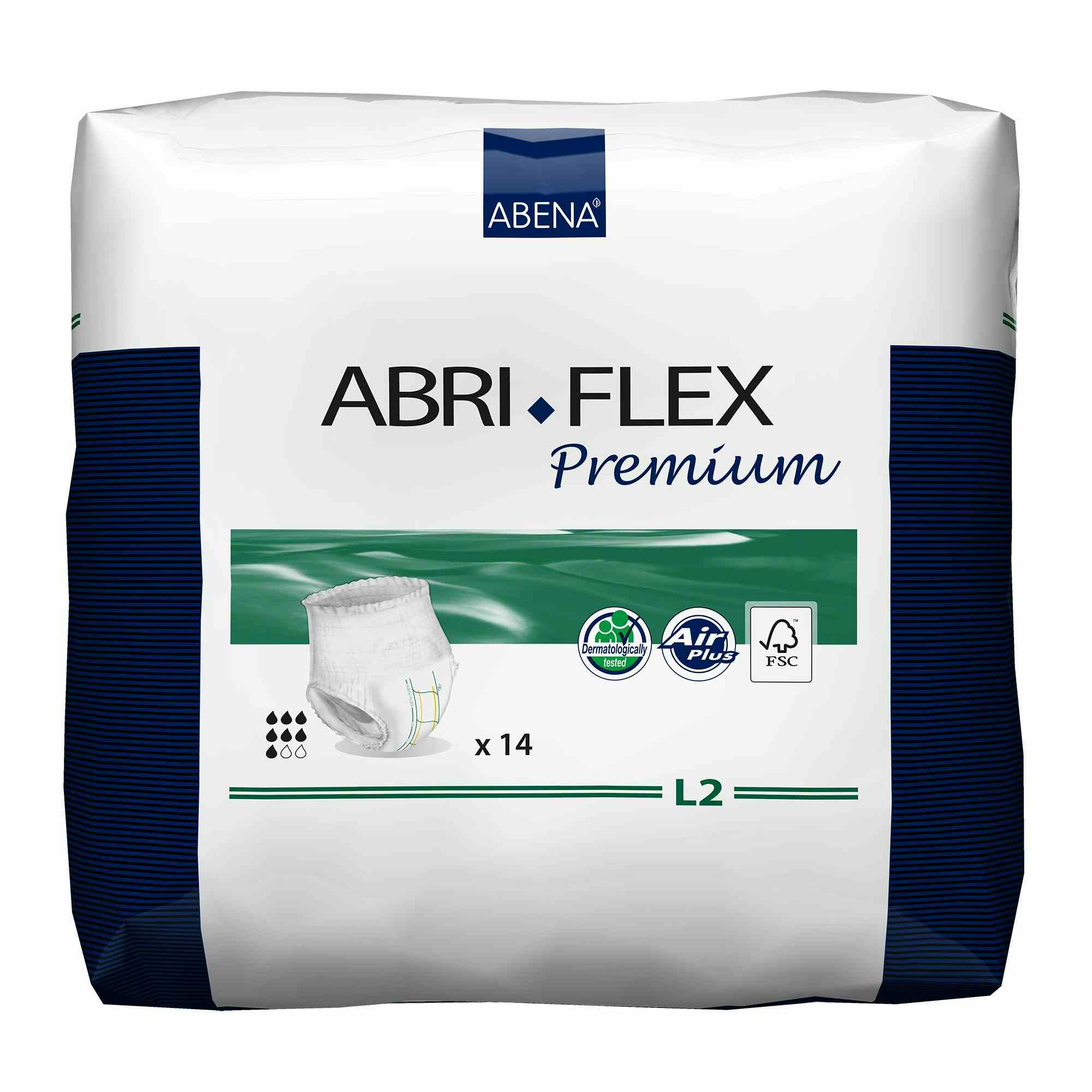 Abri-Flex Premium L2 Unisex Adult Disposable Pull On Diaper with Tear Away Seams, Heavy Absorbency, 41087, Large (40-56") - Case of 84 Diapers (6 Bags)