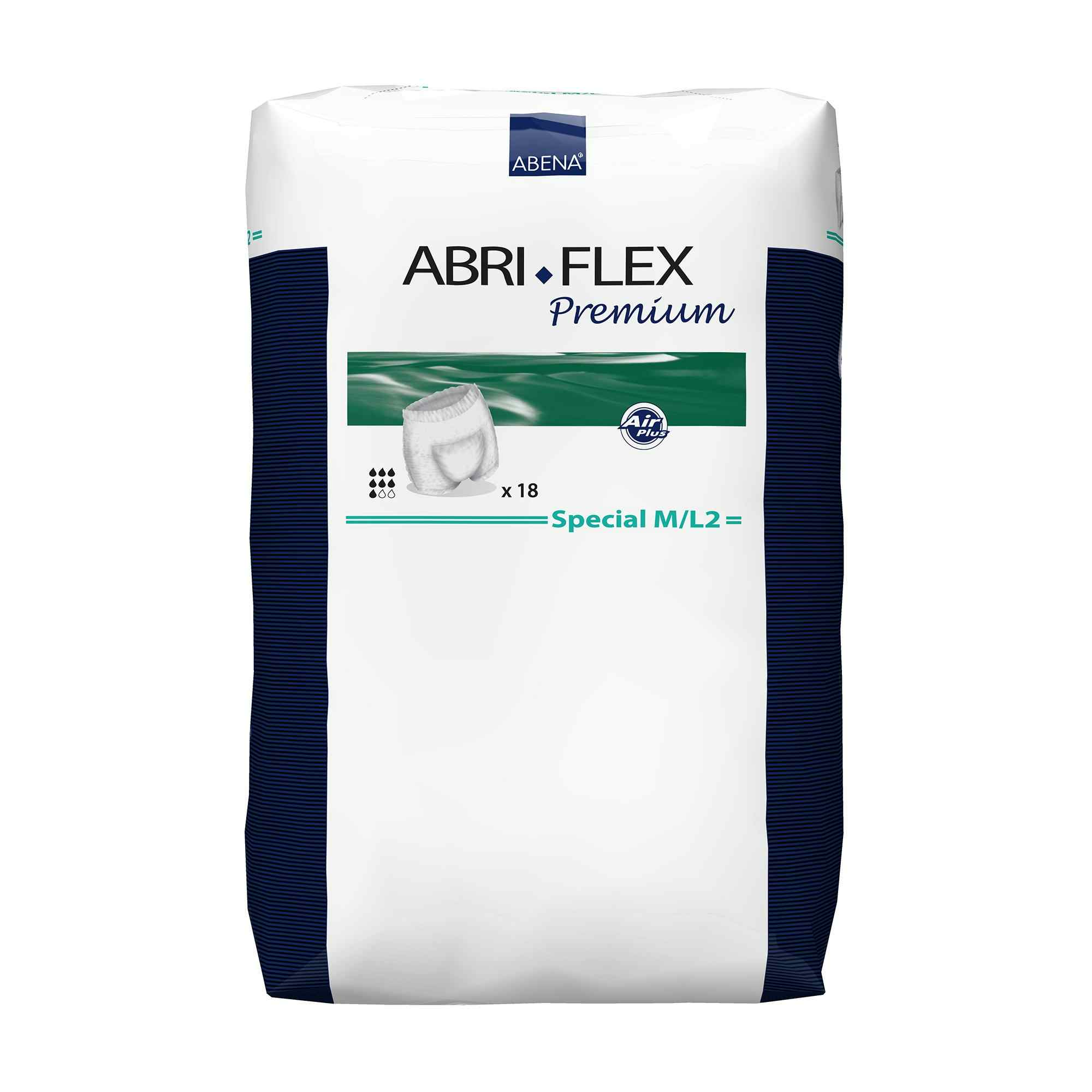 Abri-Flex Special Unisex Adult  Disposable Pull On Diaper with Tear Away Seams, Moderate Absorbency, 41076, Medium/Large  (32-53") - Case of 108 (6 Bags)
