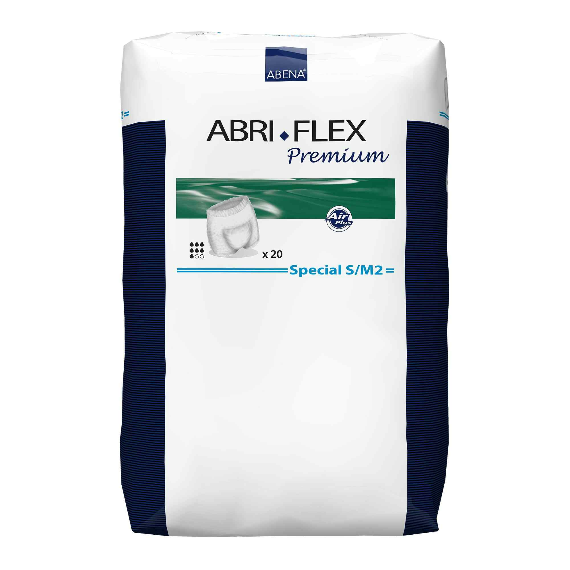 Abri-Flex Special Unisex Adult  Disposable Pull On Diaper with Tear Away Seams, Moderate Absorbency, 41073, Small/Medium (24-43") - Bag of 20
