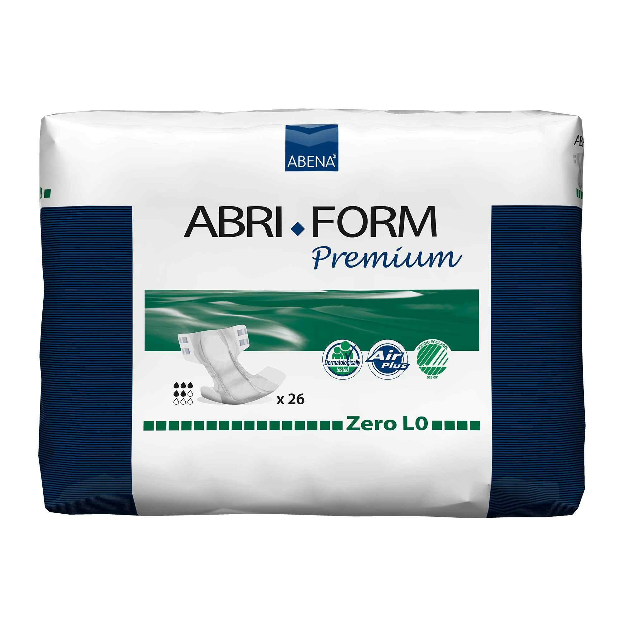 Abri-Form Premium L0 Unisex Adult Disposable Diaper with tabs, Heavy Absorbency, 43059, Large (40-60") - Case of 104 Diapers (4 Bags)