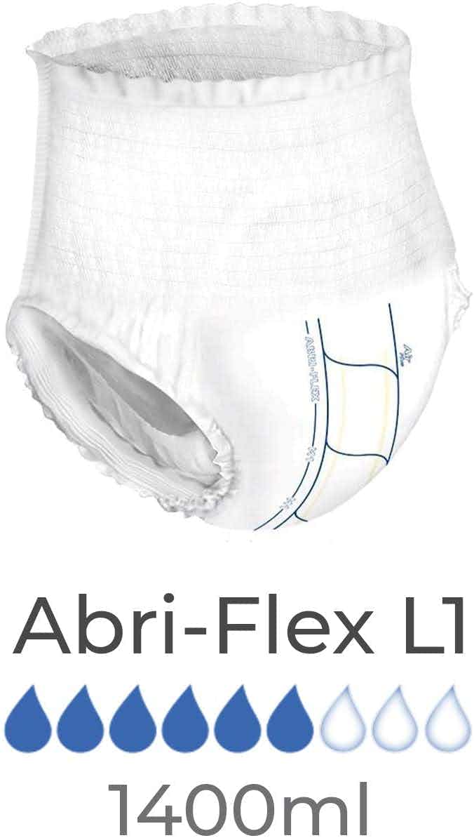 Abri-Form Premium L1 Unisex Adult Disposable Diaper with tabs, Heavy Absorbency