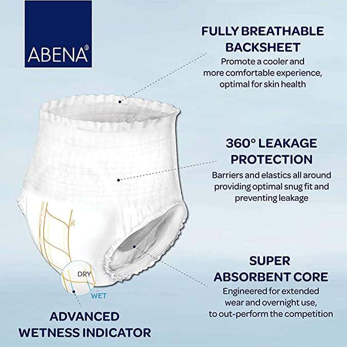 Abri-Form Premium L1 Unisex Adult Disposable Diaper with tabs, Heavy Absorbency