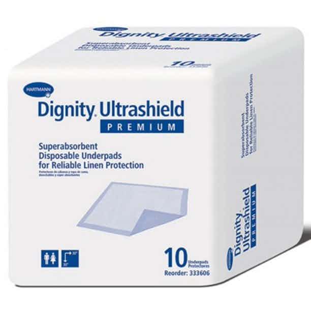Dignity UltraShield Underpad, Light Absorbency