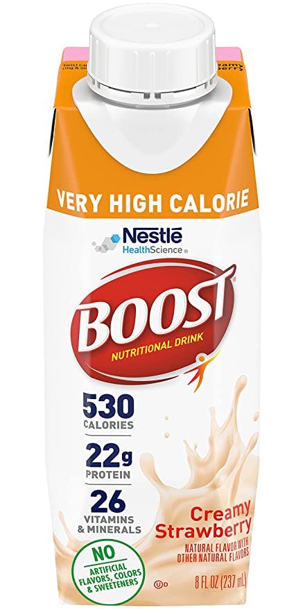 Boost Very High Calorie Nutritional Drink, Strawberry, 43900661452, cs24