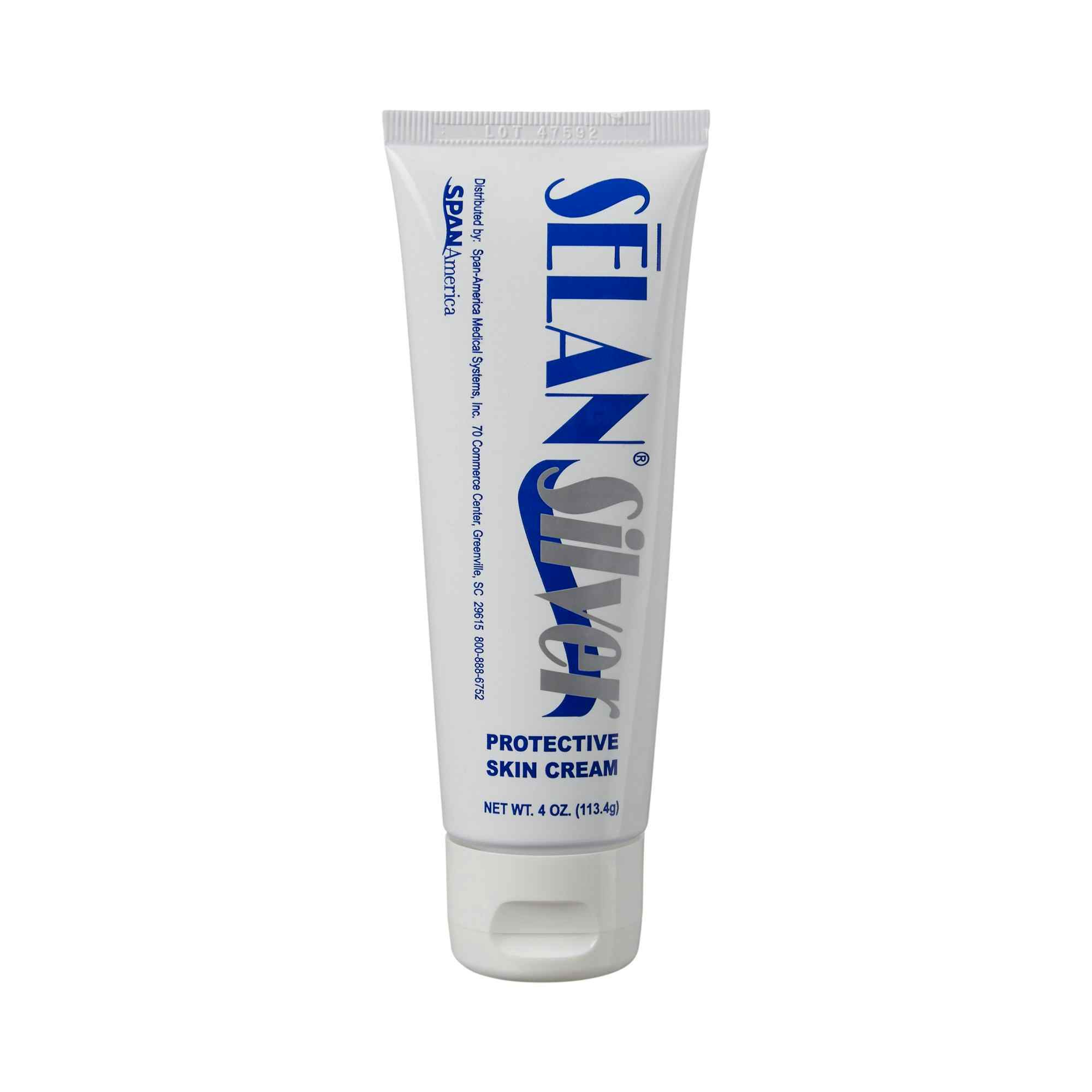 Selan Silver Protective Skin Cream, Tube, Scented Cream, 4 oz., SSPC04012, 1 Tube