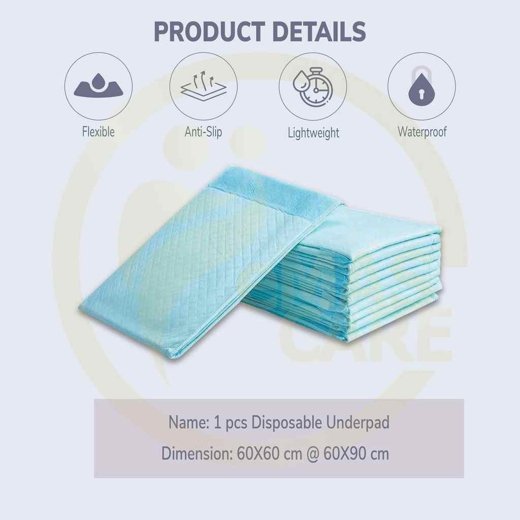 Economy Disposable Underpad, Heavy Absorbency