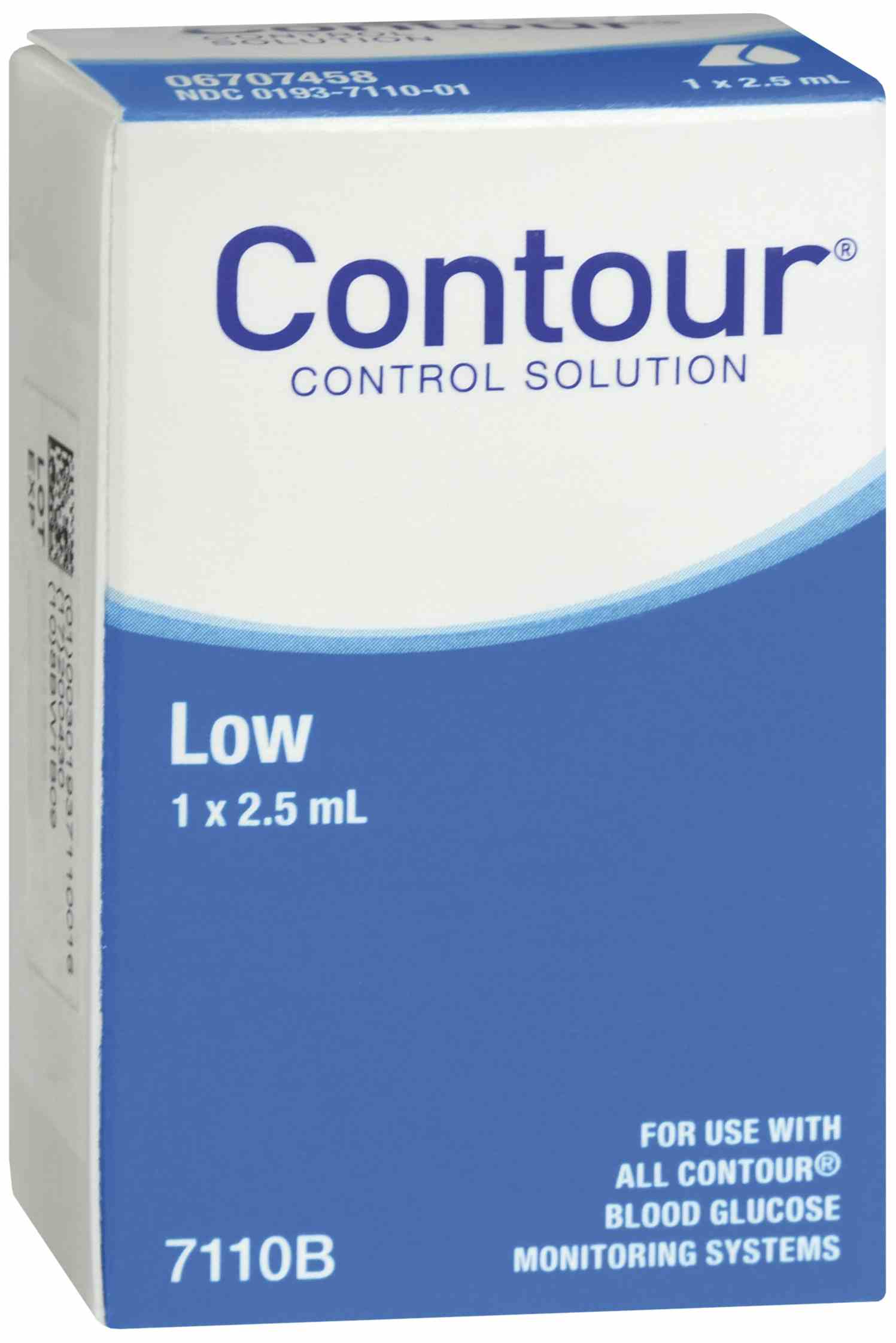 Bayer Contour Blood Glucose Control Solution, Low, 2.5 mL, 7110B, Case of 12