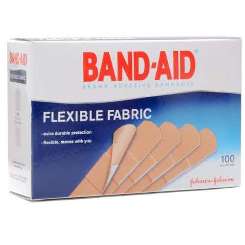 Band-Aid Flexible Fabric Adhesive Bandages, 3/4 X 3", 10381370044342, Box of 100