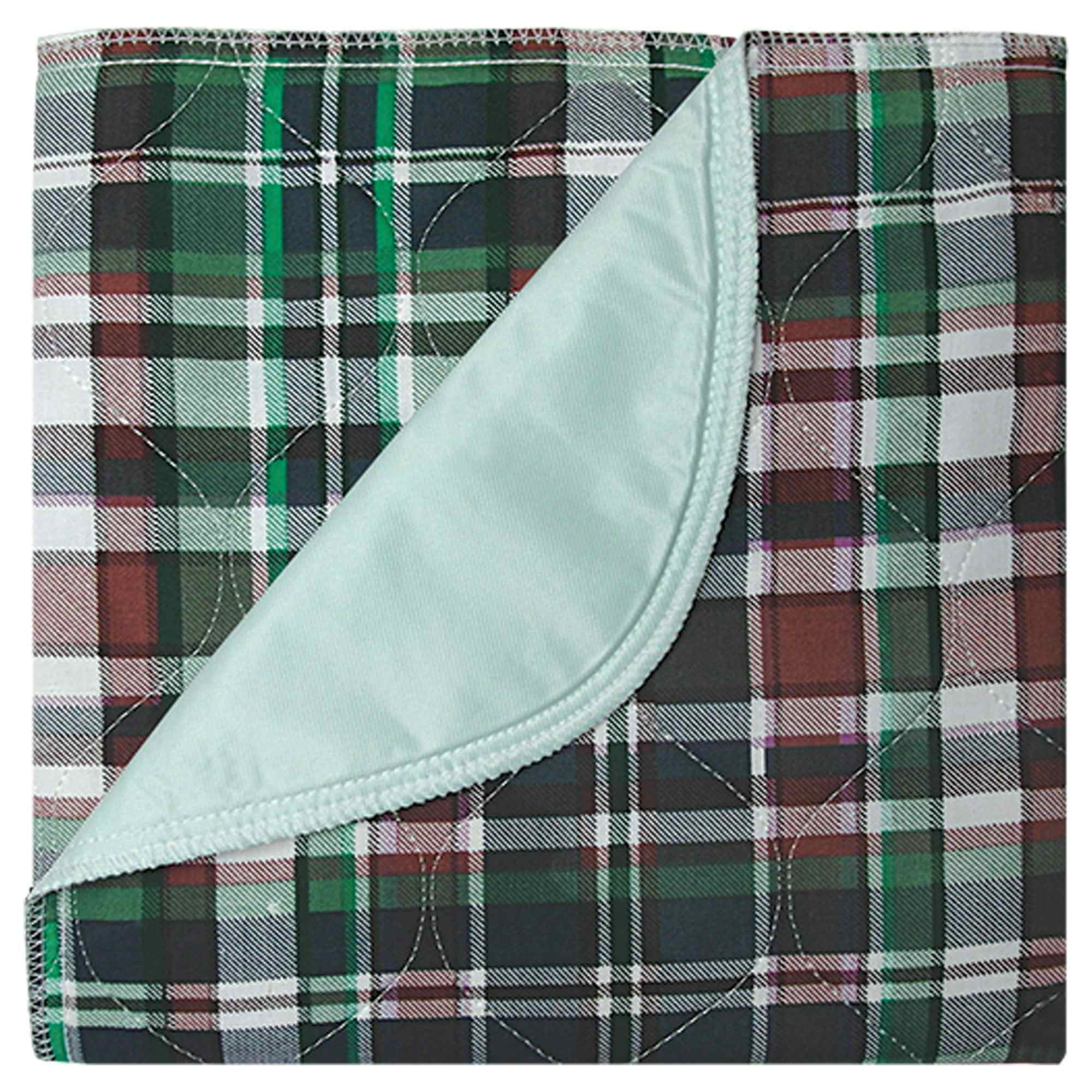 Beck's Classic Highland Blue Plaid Reusable Underpad, Heavy Absorbency, 7118P, 18 X 24" - 1 Each