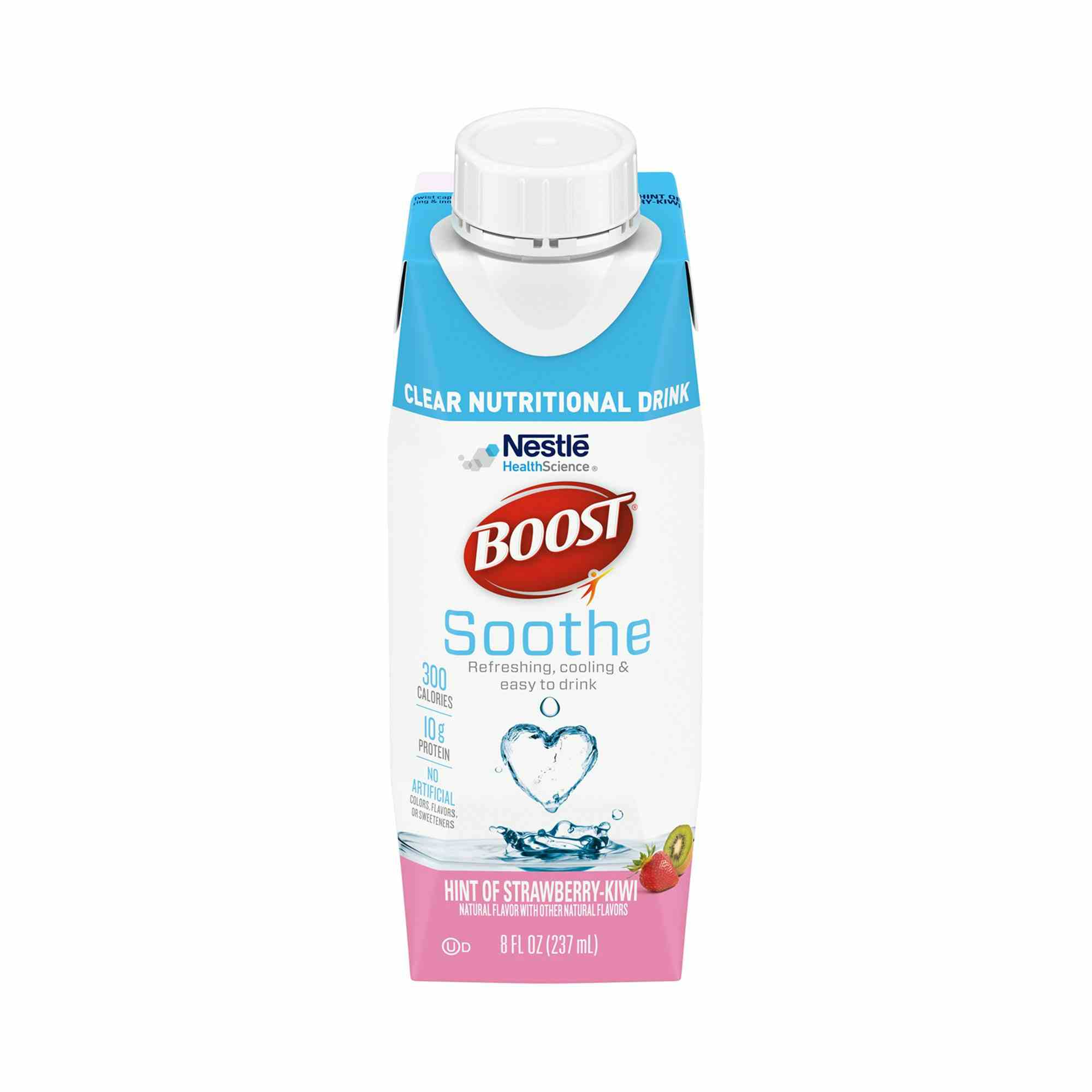 Boost Soothe Clear Nutritional Drink, Carton, 8 oz., Strawberry Kiwi, 00043900769462, Case of 24