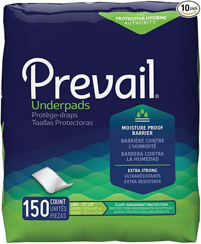 Prevail  Underpad, White, Light Absorbency
