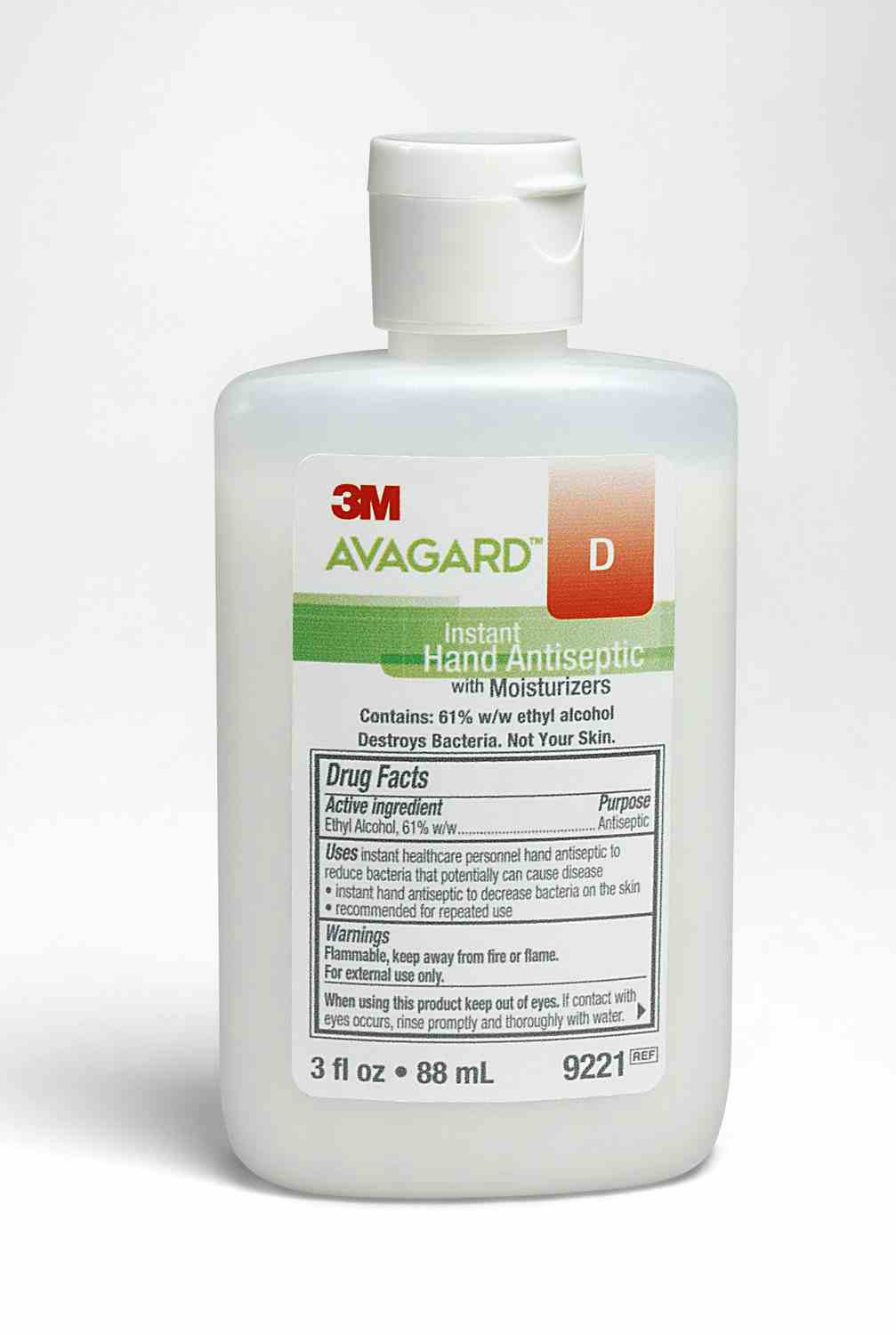 3M Avagard Instant Hand Antiseptic with Moisturizers, 3 oz., 9221, 1 Bottle