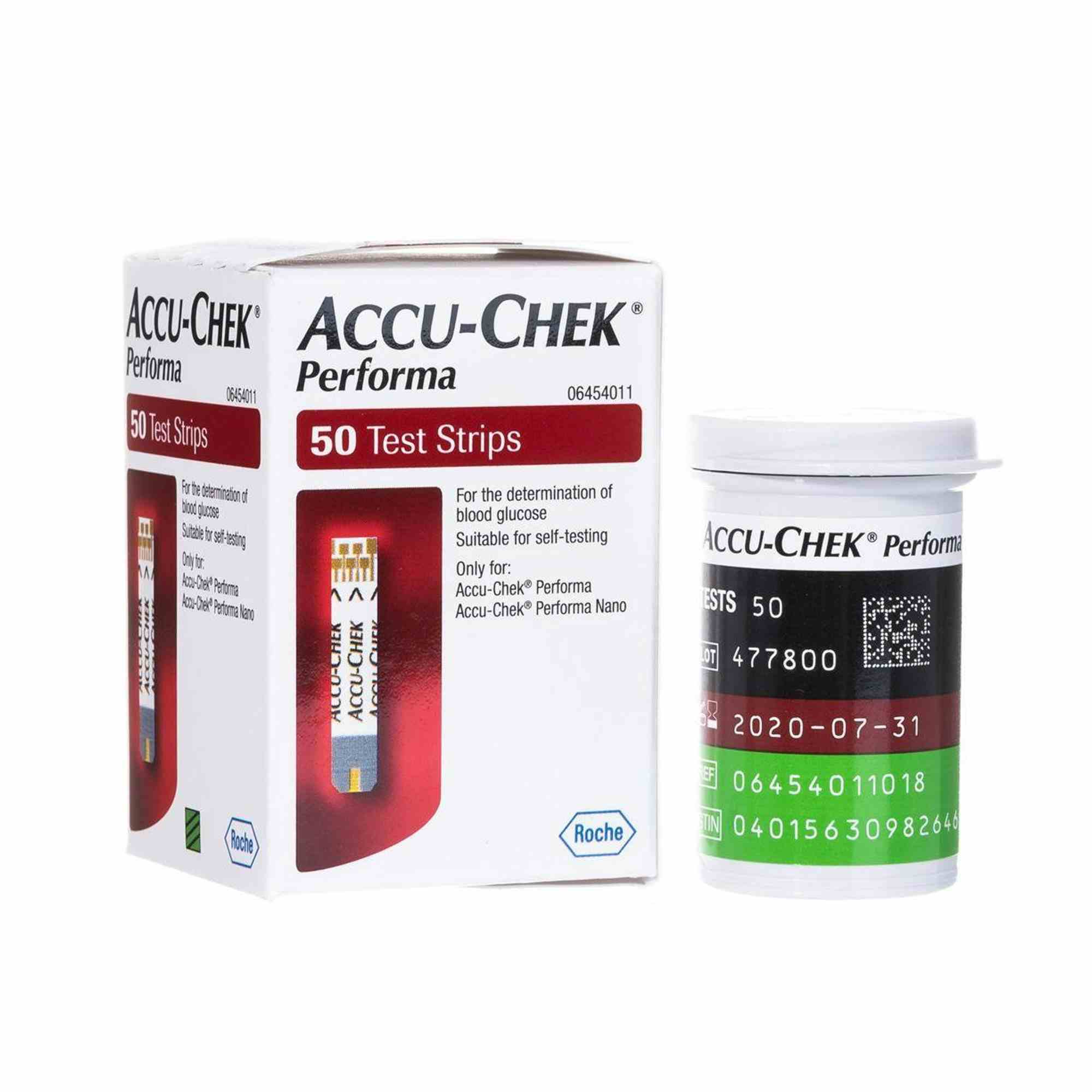 Accu-Chek Performa Test Strips, 07299702001, Box of 50