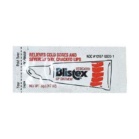 Blistex Medicated Lip Ointment, X5000, Box of 500