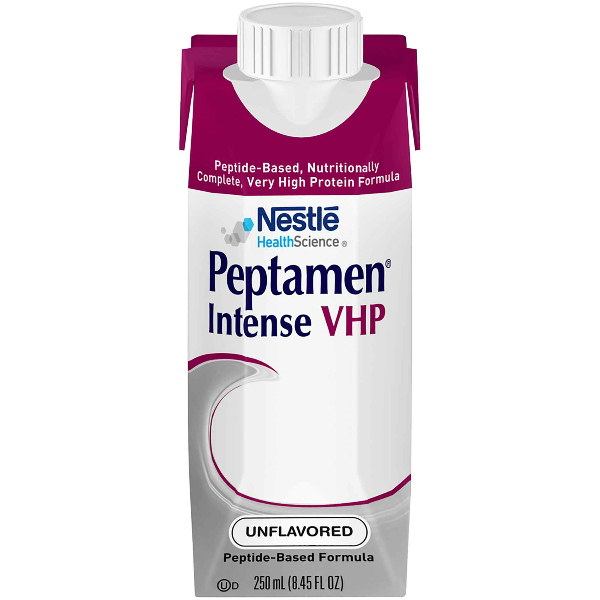 Nestle HealthScience Peptamen Intense VHP Peptide-Based Very High Protein Complete Nutrition Tube Feeding Formula, 8.45 oz., 00043900432717, Case of 24
